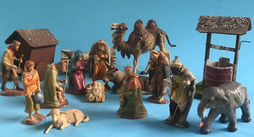 Weihnachtkrippe 13x figur - weihnachtkrippe,