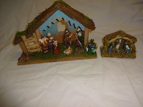 Alte weihnachtskrippe mit - weihnachtskrippe,