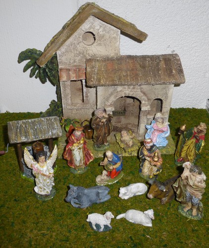 Orientalische weihnachtskrippe - orientalische,