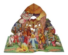 Weihnachtskrippe POP UP - 70er