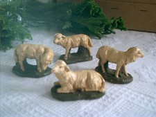 4 sehr alte Krippenfiguren