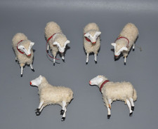 7 x sehr Alte Wollschafe