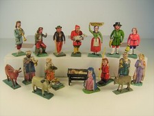 Antike Holz Krippenfiguren