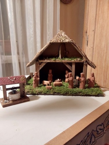Alte weihnachtskrippe aus - aus, holz